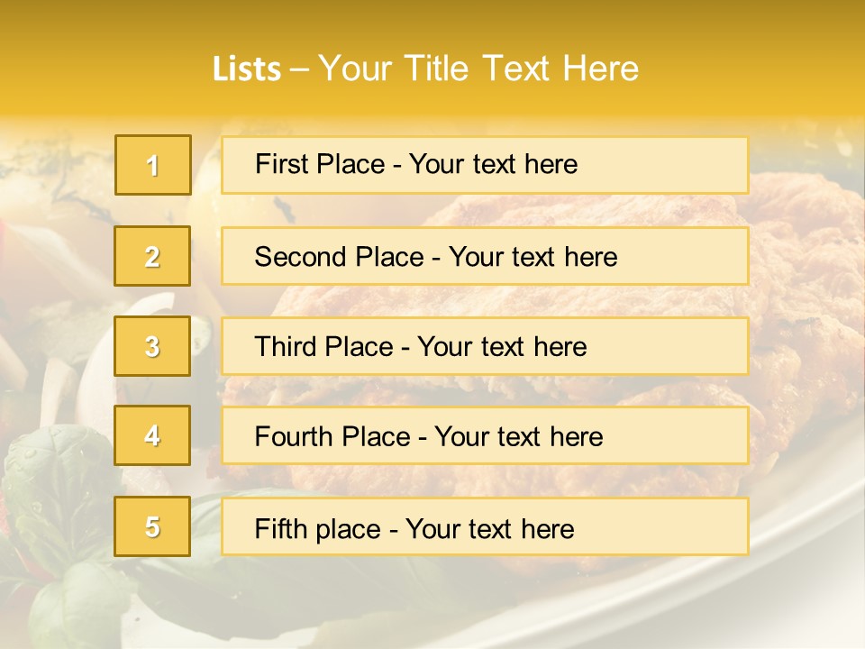 Cucumber Chops Tomato PowerPoint Template