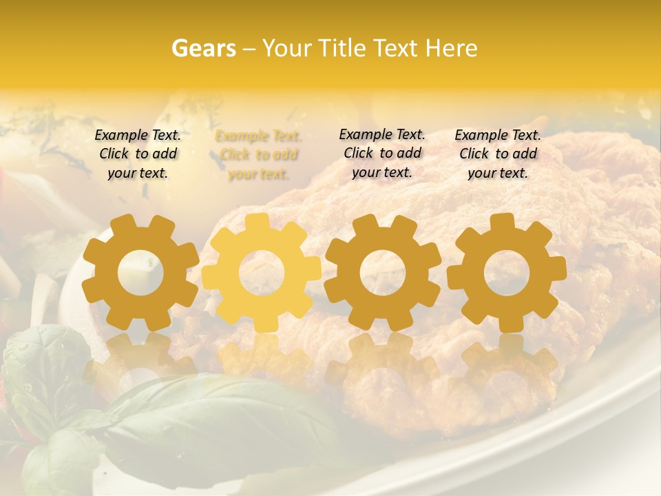 Cucumber Chops Tomato PowerPoint Template