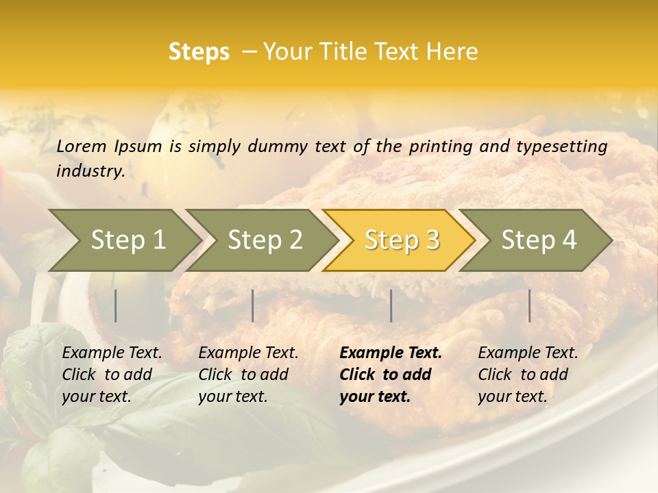 Cucumber Chops Tomato PowerPoint Template