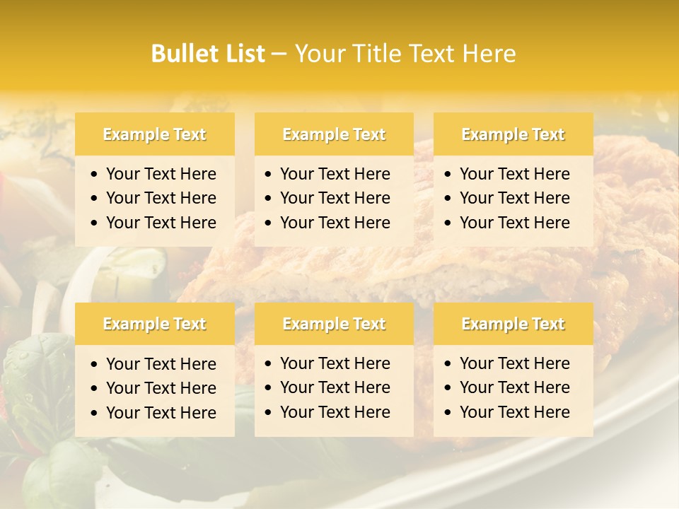 Cucumber Chops Tomato PowerPoint Template