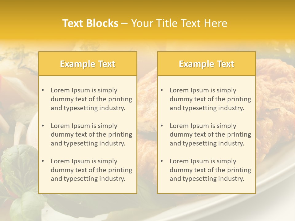 Cucumber Chops Tomato PowerPoint Template