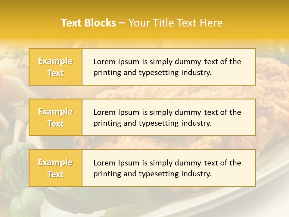 Cucumber Chops Tomato PowerPoint Template