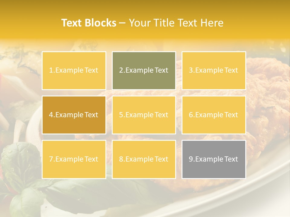 Cucumber Chops Tomato PowerPoint Template