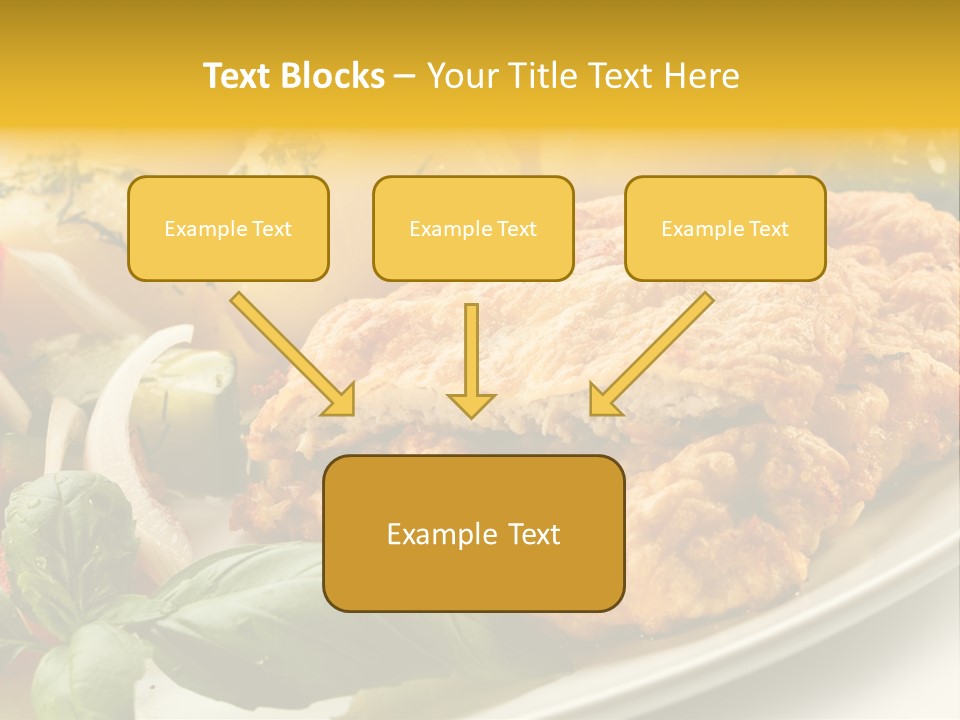 Cucumber Chops Tomato PowerPoint Template