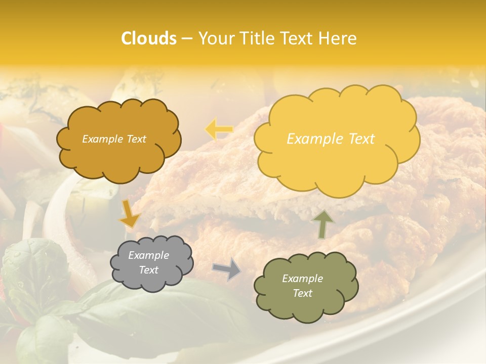 Cucumber Chops Tomato PowerPoint Template