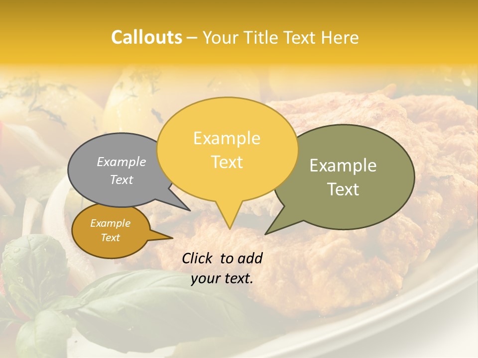Cucumber Chops Tomato PowerPoint Template