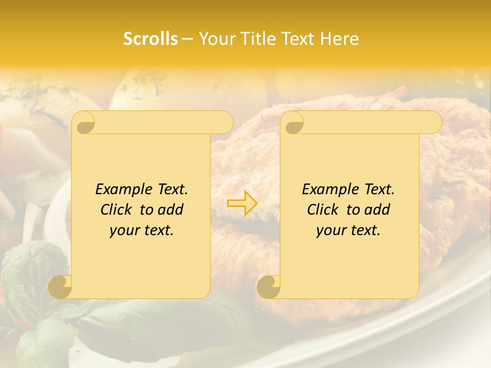 Cucumber Chops Tomato PowerPoint Template