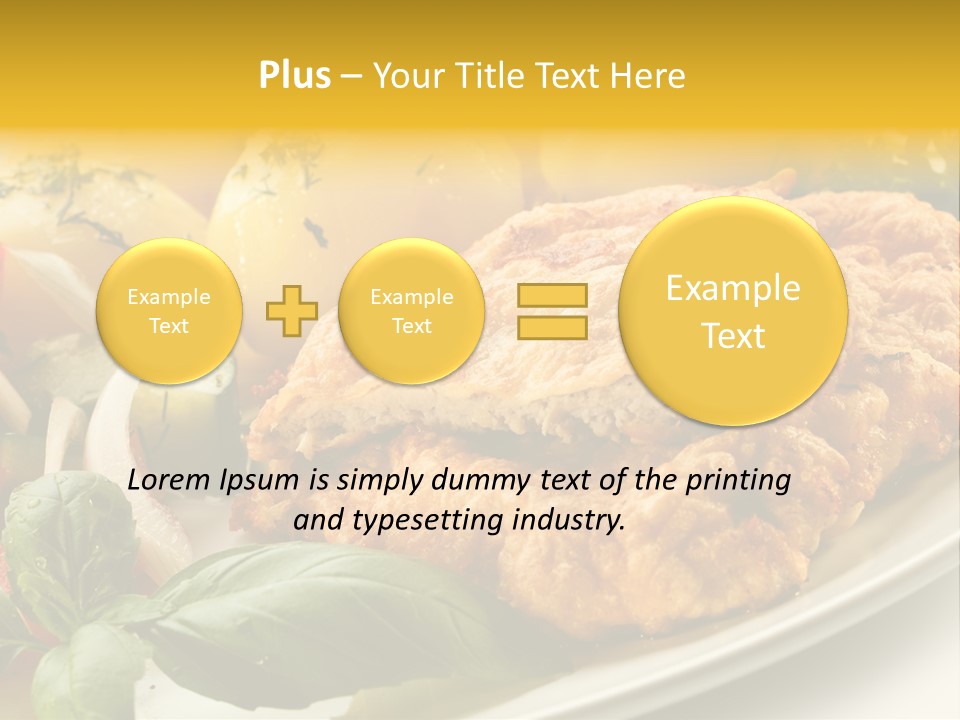 Cucumber Chops Tomato PowerPoint Template