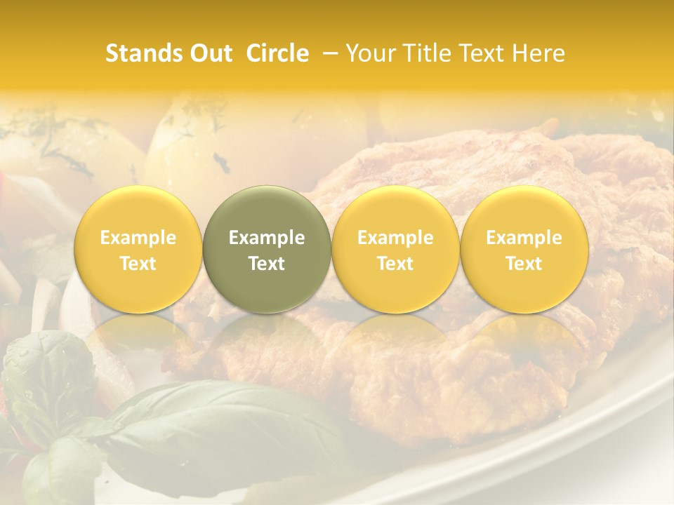 Cucumber Chops Tomato PowerPoint Template