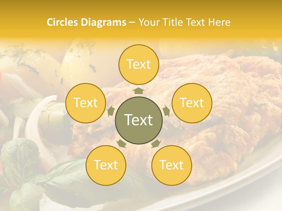 Cucumber Chops Tomato PowerPoint Template