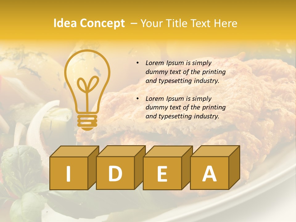 Cucumber Chops Tomato PowerPoint Template