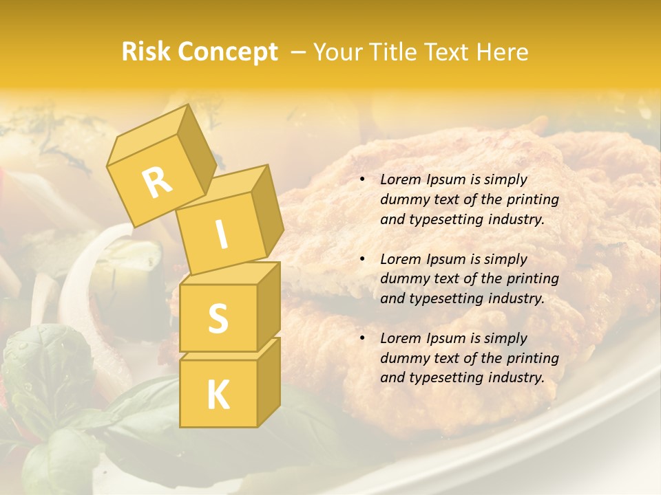 Cucumber Chops Tomato PowerPoint Template