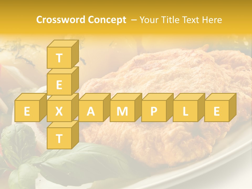 Cucumber Chops Tomato PowerPoint Template