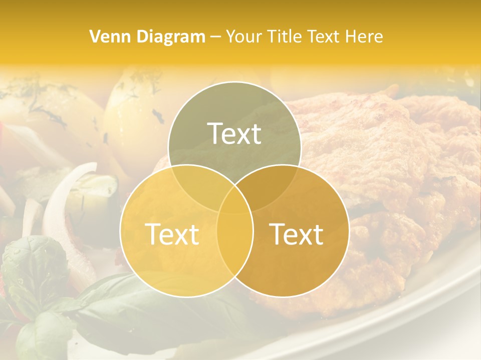 Cucumber Chops Tomato PowerPoint Template