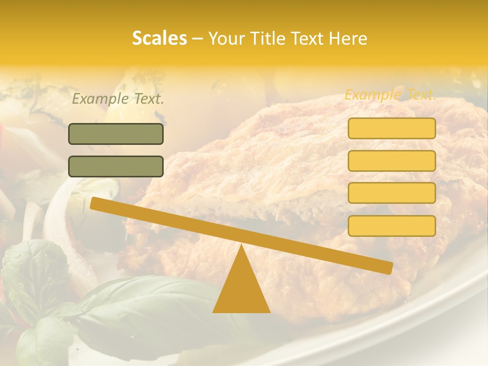 Cucumber Chops Tomato PowerPoint Template
