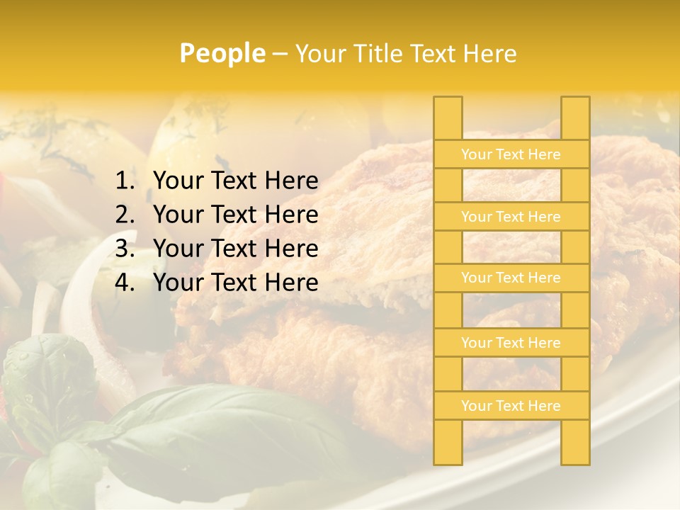 Cucumber Chops Tomato PowerPoint Template