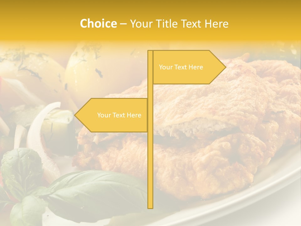 Cucumber Chops Tomato PowerPoint Template