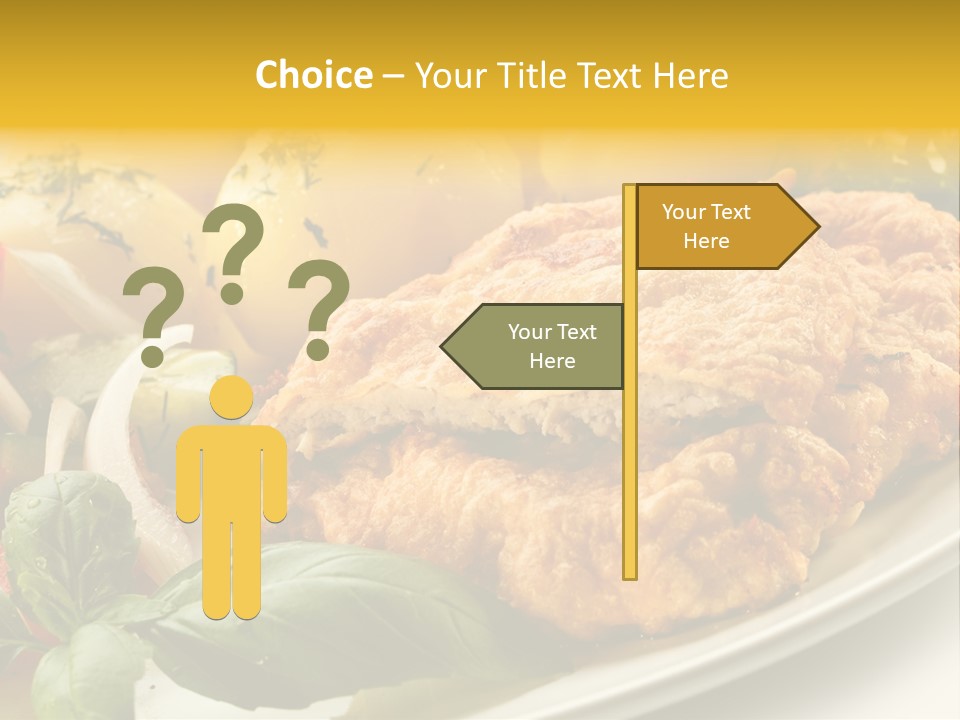 Cucumber Chops Tomato PowerPoint Template