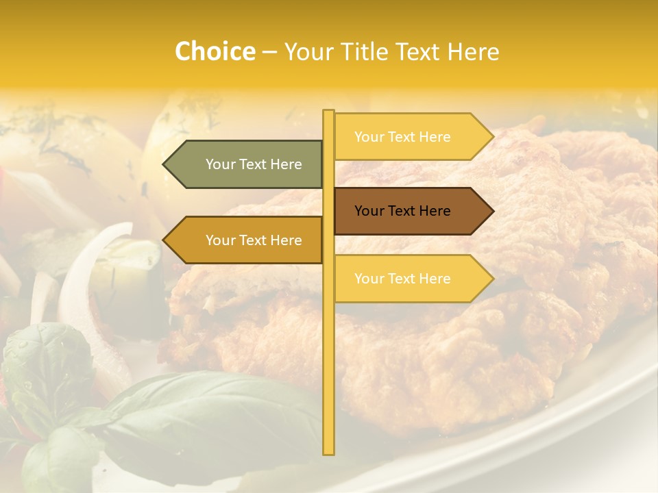 Cucumber Chops Tomato PowerPoint Template
