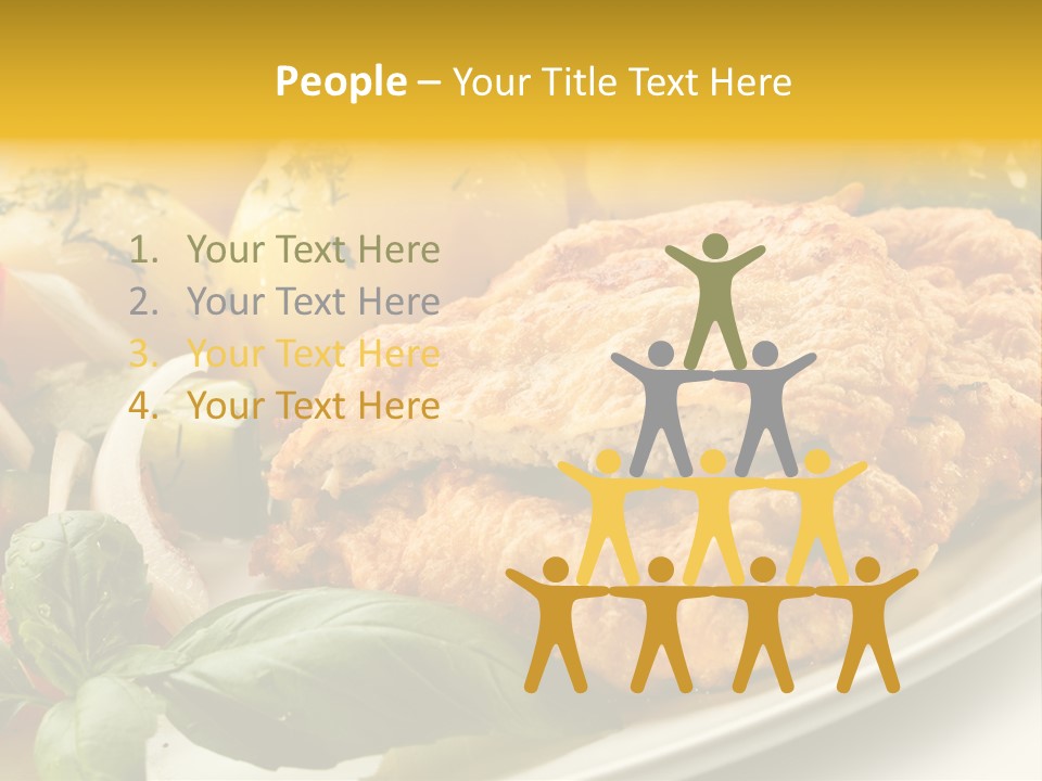 Cucumber Chops Tomato PowerPoint Template