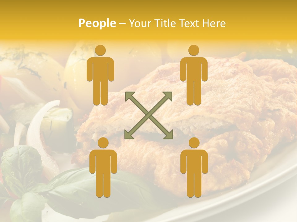 Cucumber Chops Tomato PowerPoint Template