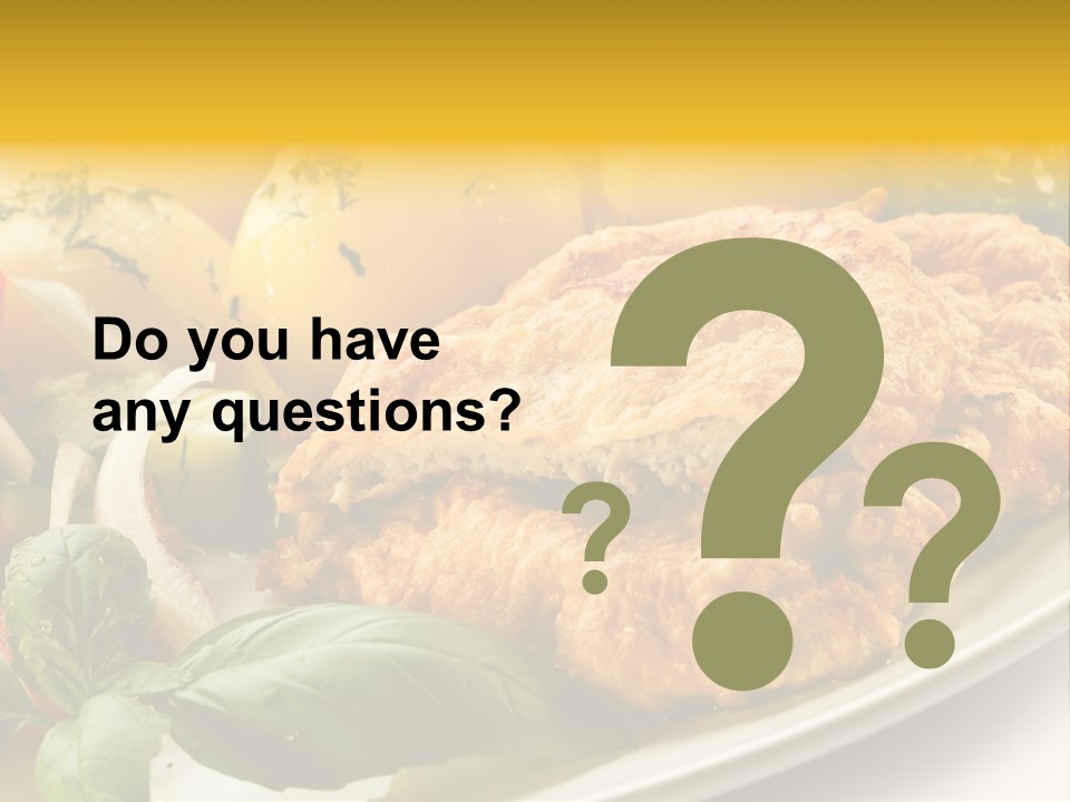 Cucumber Chops Tomato PowerPoint Template