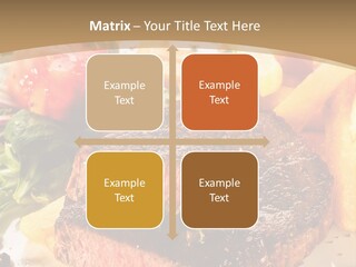 Bloody Roast Cutlet PowerPoint Template