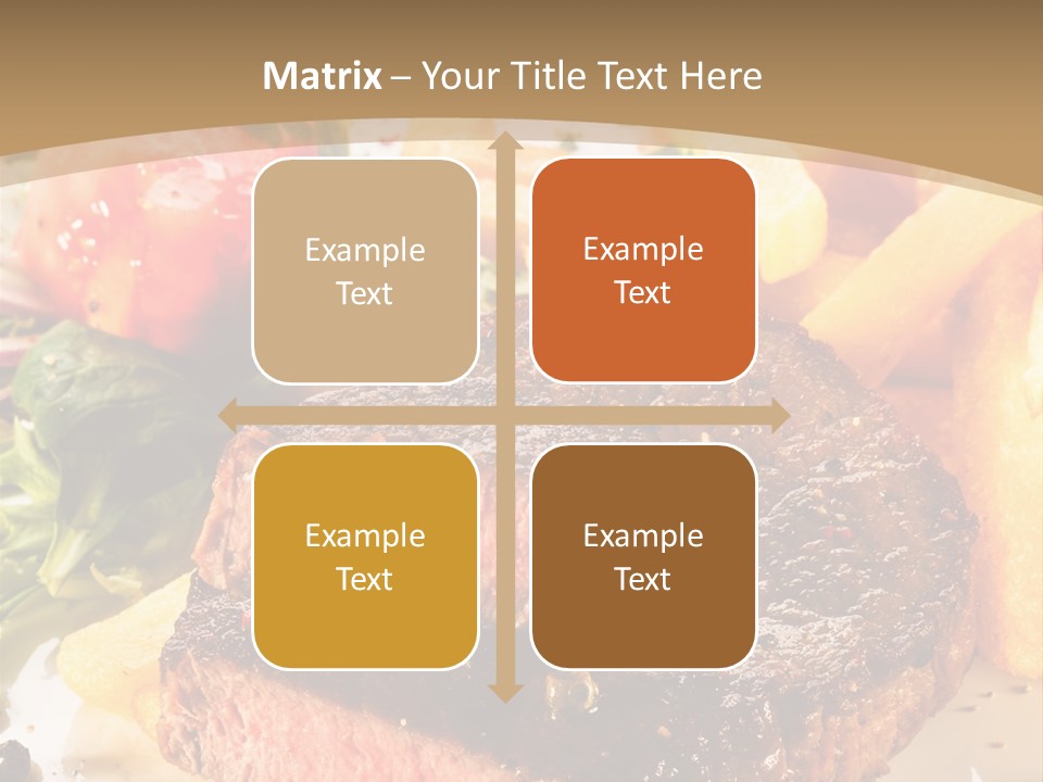 Bloody Roast Cutlet PowerPoint Template