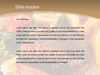 Bloody Roast Cutlet PowerPoint Template