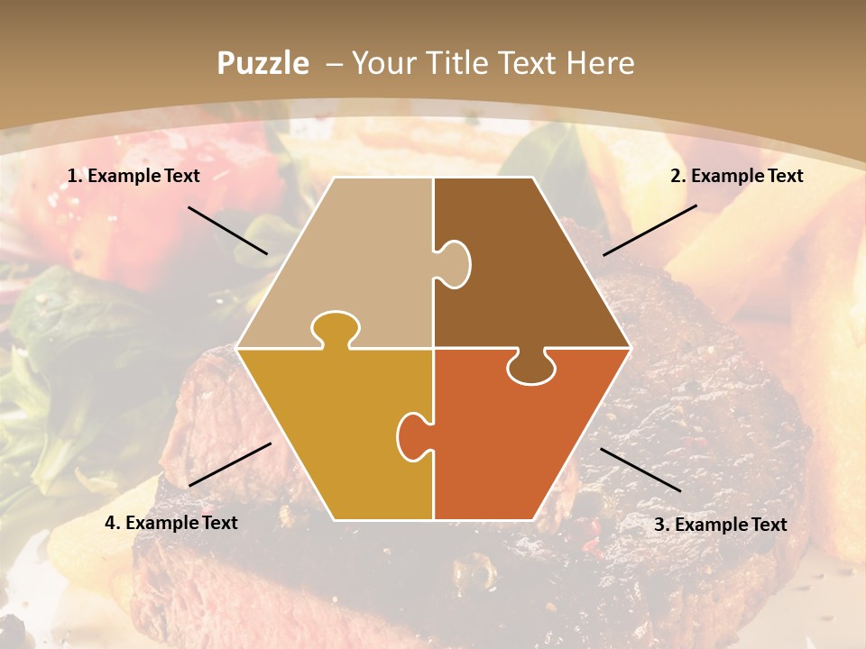 Bloody Roast Cutlet PowerPoint Template