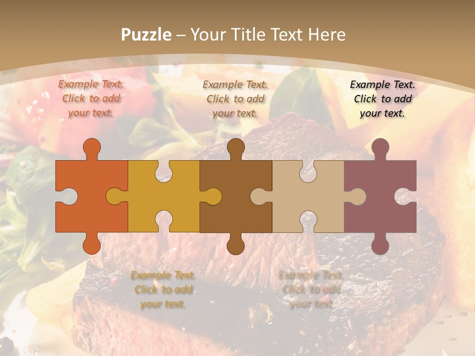 Bloody Roast Cutlet PowerPoint Template