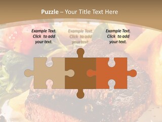 Bloody Roast Cutlet PowerPoint Template