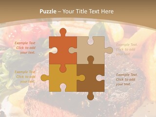 Bloody Roast Cutlet PowerPoint Template
