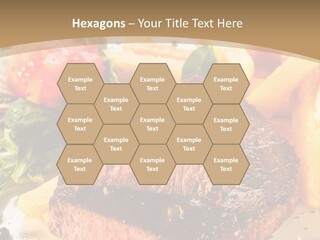 Bloody Roast Cutlet PowerPoint Template