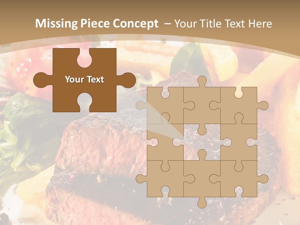 Bloody Roast Cutlet PowerPoint Template