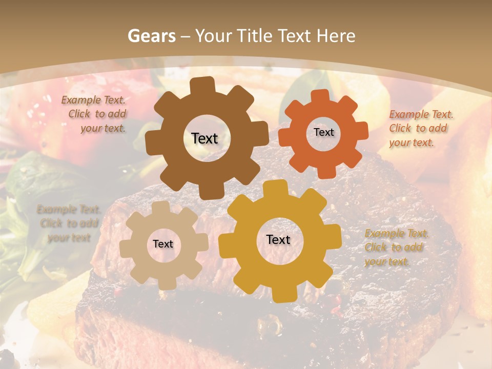 Bloody Roast Cutlet PowerPoint Template
