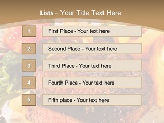 Bloody Roast Cutlet PowerPoint Template