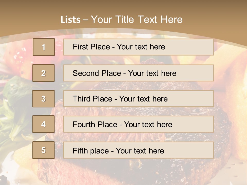 Bloody Roast Cutlet PowerPoint Template