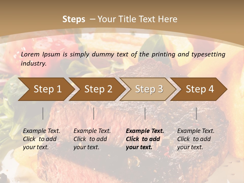 Bloody Roast Cutlet PowerPoint Template