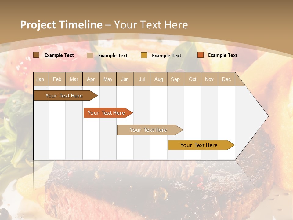 Bloody Roast Cutlet PowerPoint Template