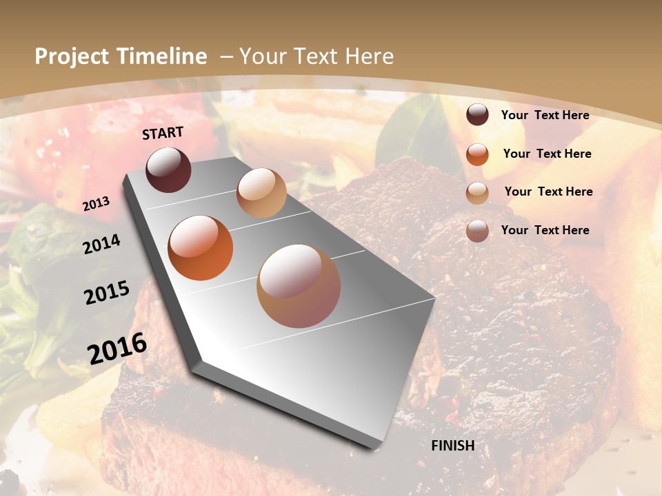 Bloody Roast Cutlet PowerPoint Template