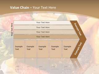 Bloody Roast Cutlet PowerPoint Template