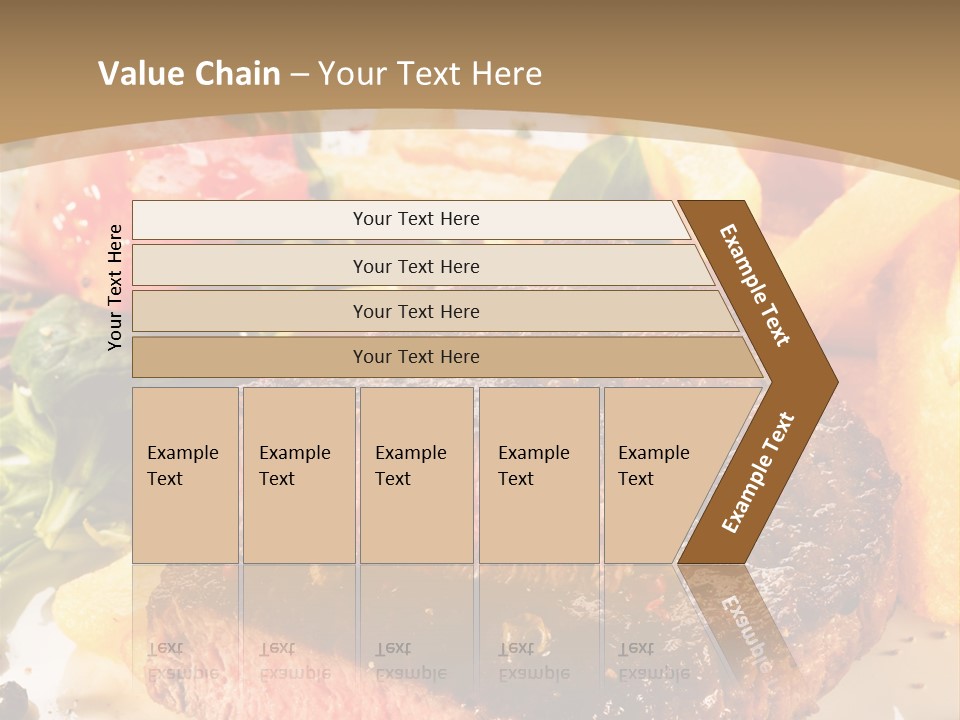 Bloody Roast Cutlet PowerPoint Template