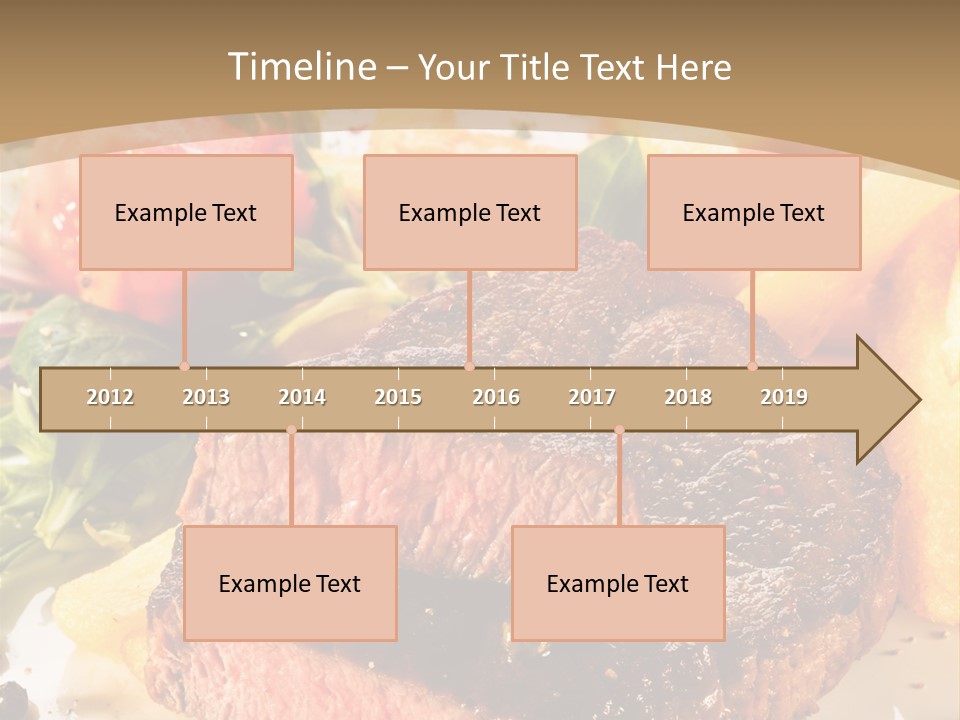 Bloody Roast Cutlet PowerPoint Template