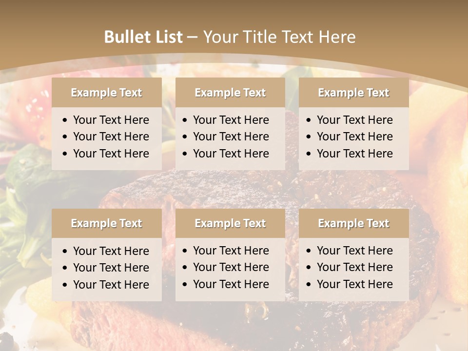 Bloody Roast Cutlet PowerPoint Template