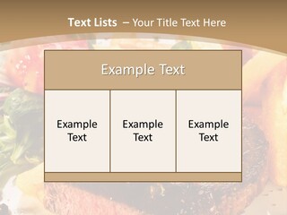 Bloody Roast Cutlet PowerPoint Template