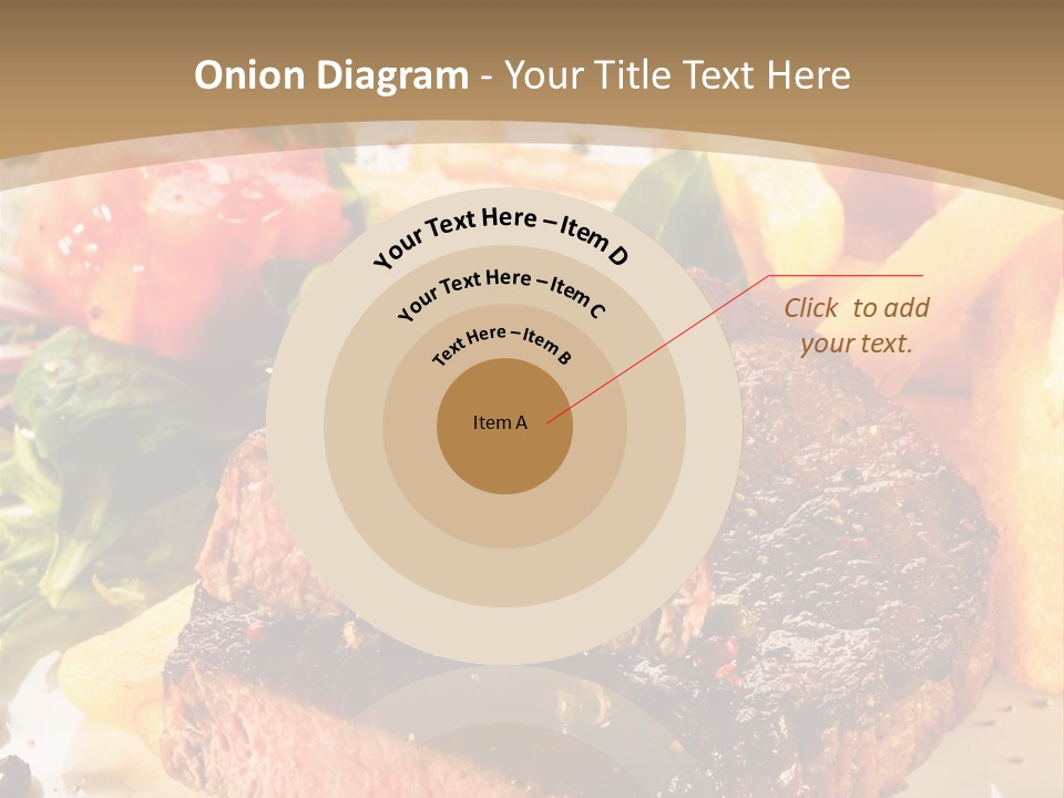 Bloody Roast Cutlet PowerPoint Template