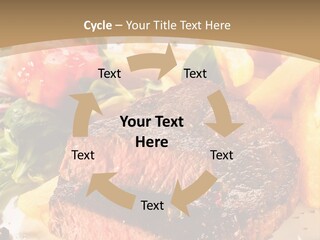 Bloody Roast Cutlet PowerPoint Template