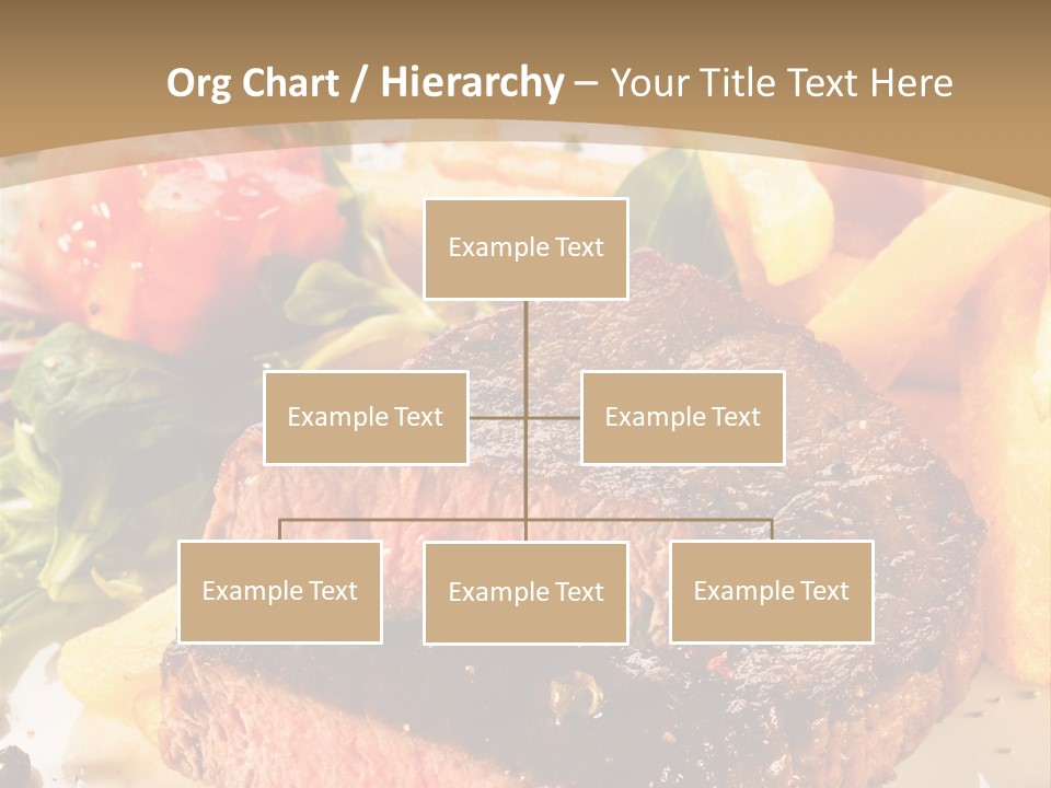 Bloody Roast Cutlet PowerPoint Template