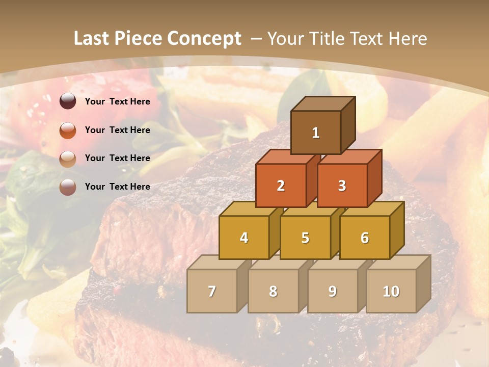 Bloody Roast Cutlet PowerPoint Template